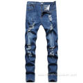 Fashion Men Rip Retro Stretch Jeans Pants Wholesale